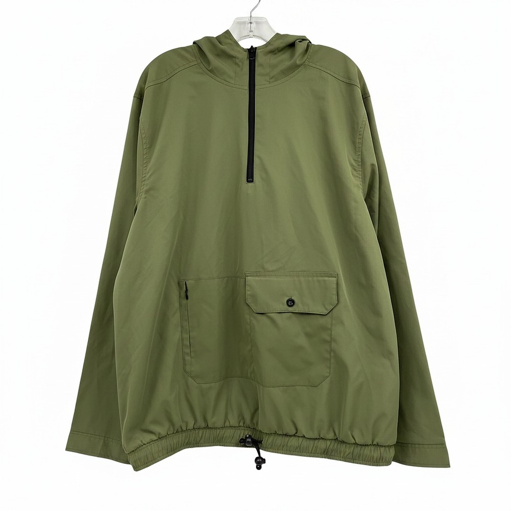 Elwood Green Windbreaker 1/4 Zip Pullover | Mens XL